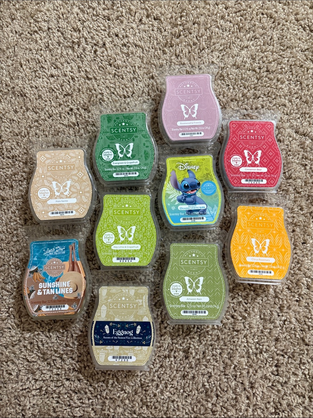 Scentsy Assorted Wax Bar Pack-10